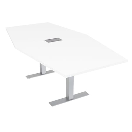 Skutchi Designs 45.25 in W, 71.5 in L, 29 in H, Engineered Wood Top, White HAR-HEX.IR-46x72-T-ELEC-XD09